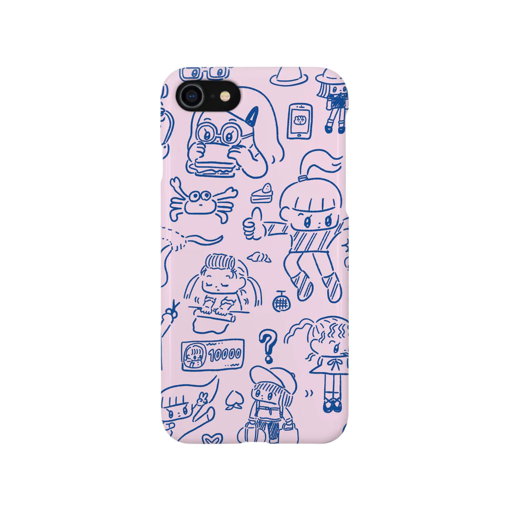 モニョチタポミチのピンクとネイビーって合うね Smartphone Case