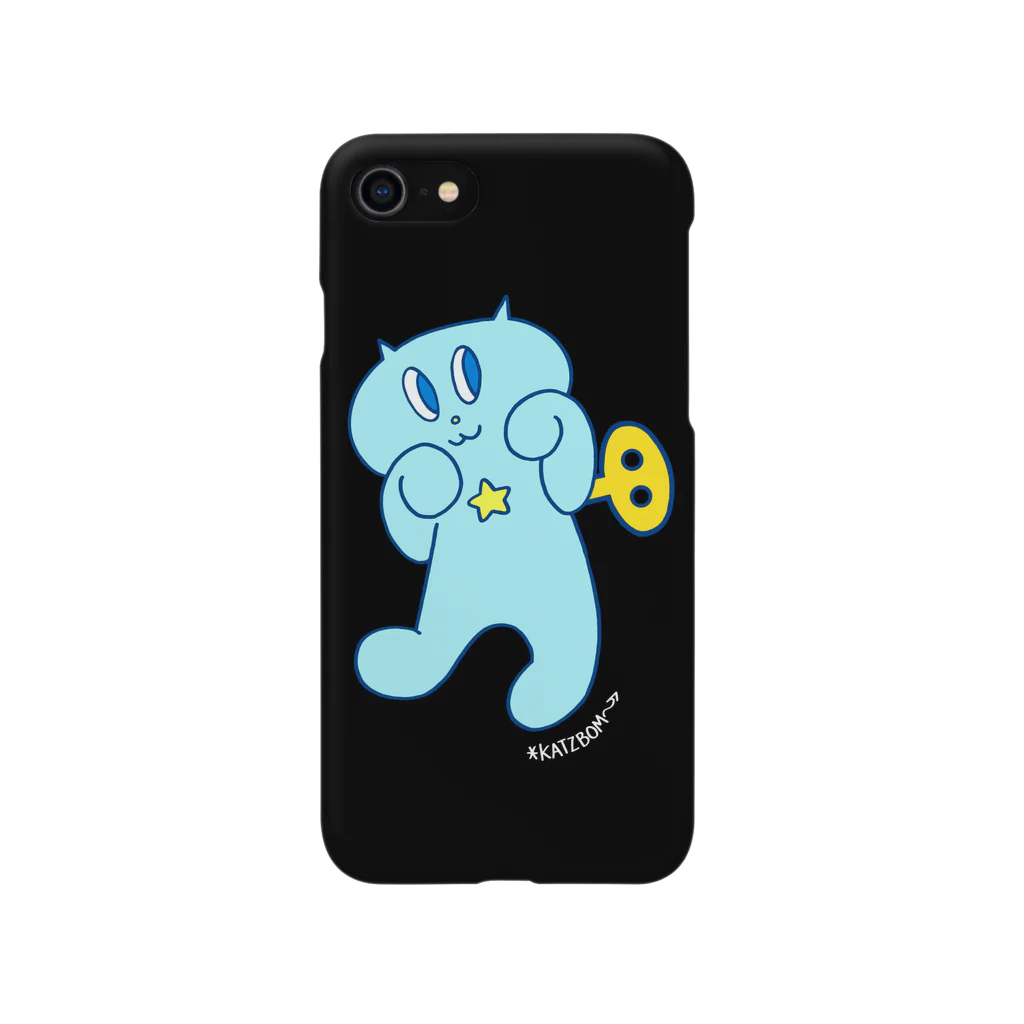 カツボン(KATZBOM)／漫画家ラッパーのネジネコ／ちょいワル（ブラック） Smartphone Case