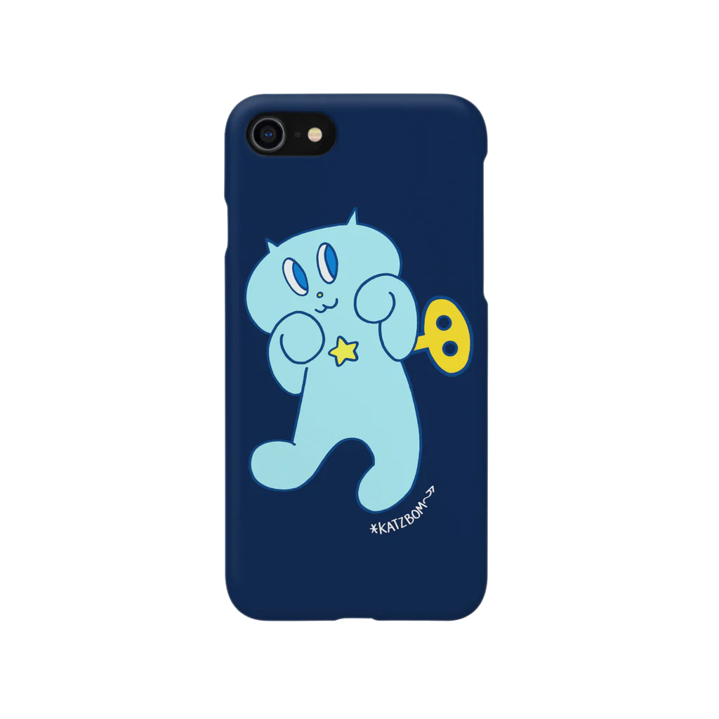 カツボン(KATZBOM)／漫画家ラッパーのネジネコ／ちょいワル（ネイビー） Smartphone Case