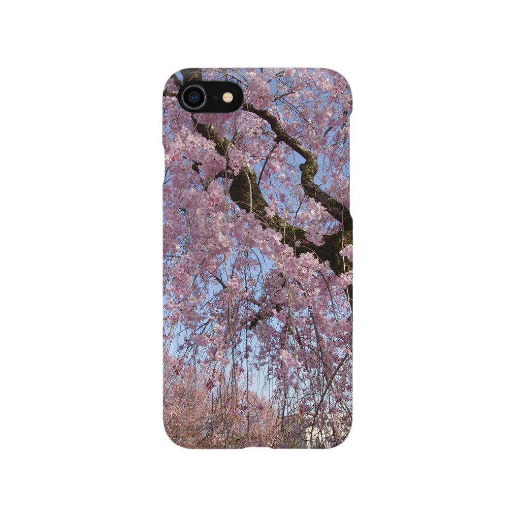 スマホケース 琥珀堂の枝垂桜 Smartphone Case