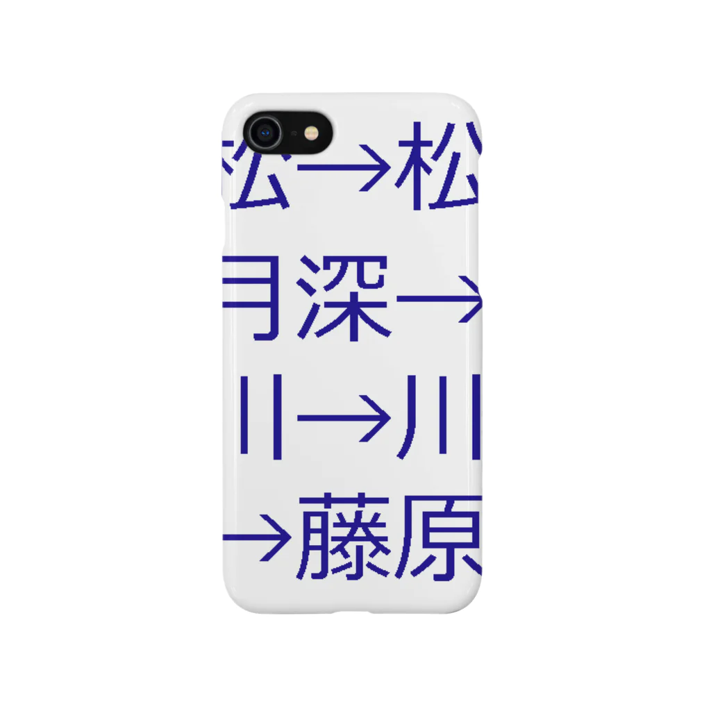 mkoijnの漢字しりとり（苗字編） Smartphone Case