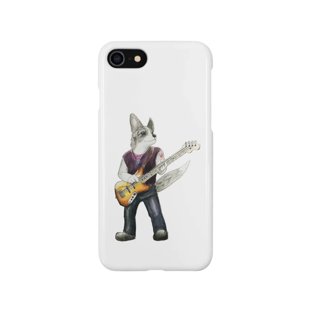 ムシコ・アニマルズ Musico Animalsのベースコーギー（ブルーマール） Smartphone Case