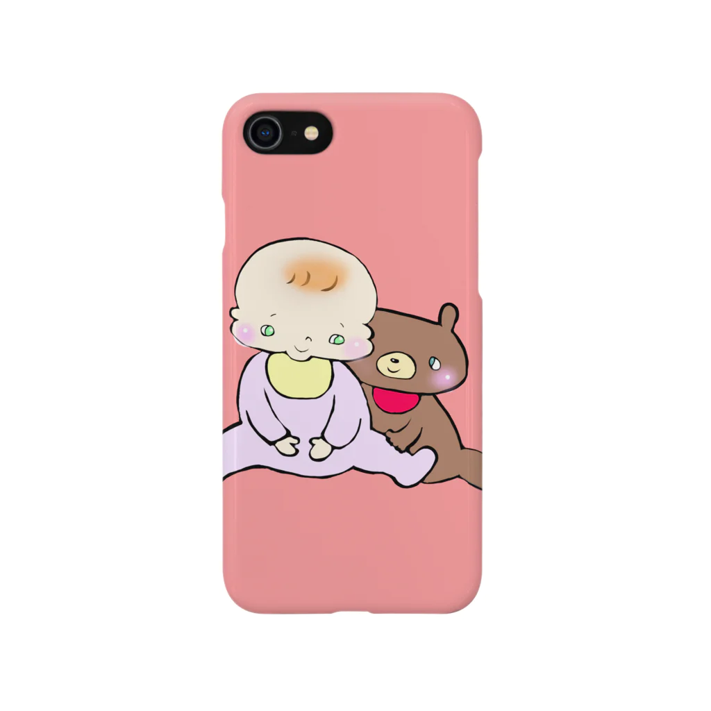 ぷいこのおみせのもちもちちゃんとくまちゃん。 iPhone Smartphone Case