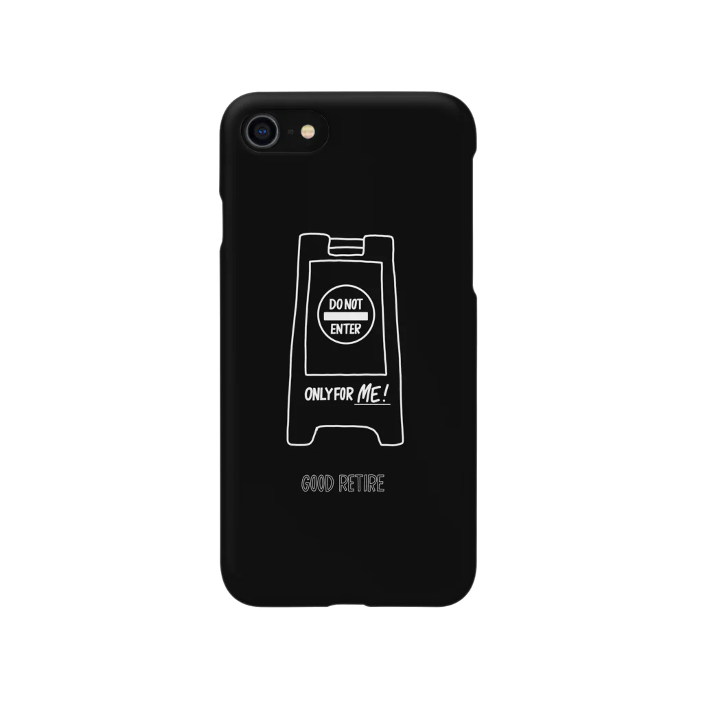 GOOD RETIREの(黒)DONOTENTERケース Smartphone Case