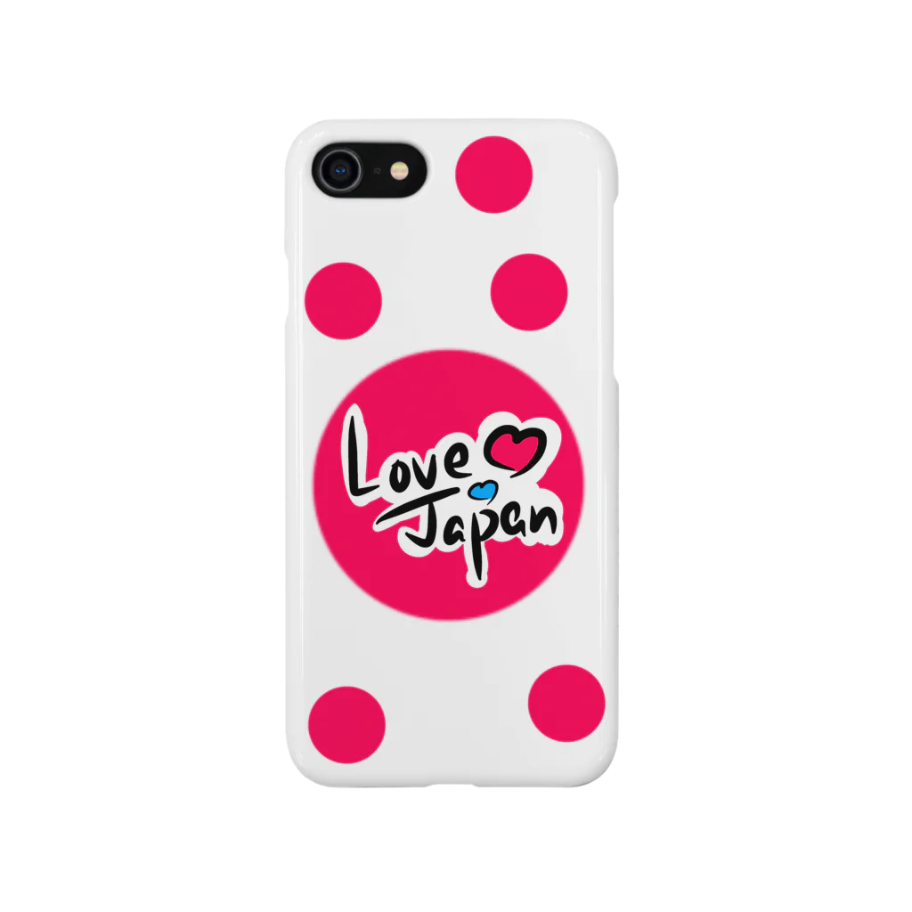 タカのLove Japan 水玉バージョン スマホケース