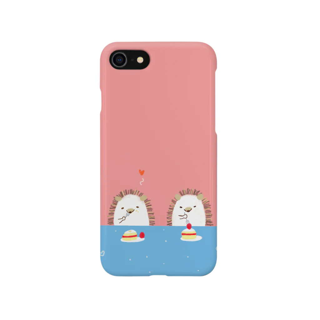 にぼしとねこのはりねずみといちご Smartphone Case