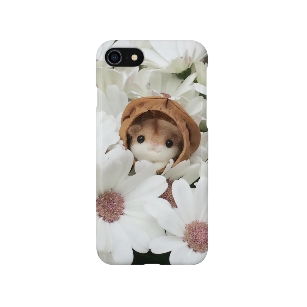mukumukuのお花畑のカラハムちゃん iPhone Smartphone Case