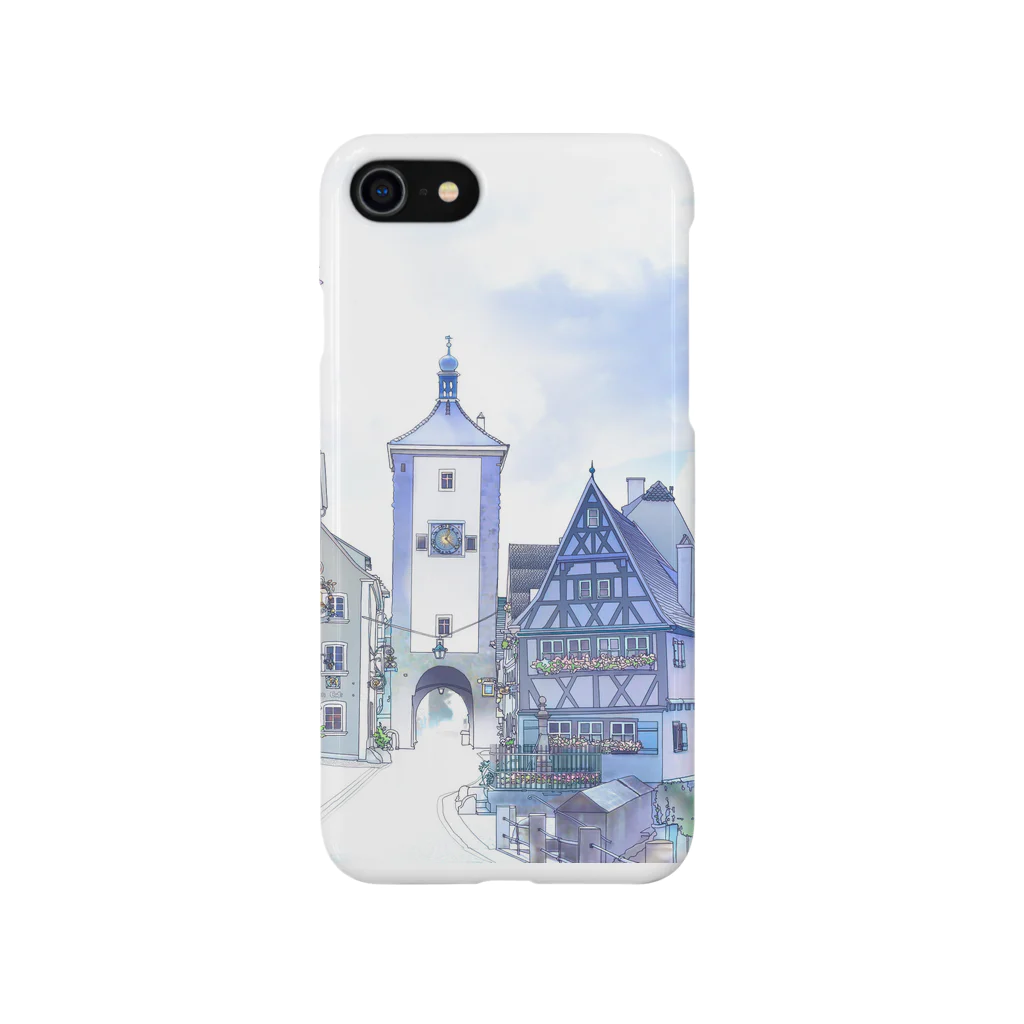 🇩🇪ドイツ雑記帳＠ブﾙｽﾄのローテンブルクの街並み iPhone Smartphone Case