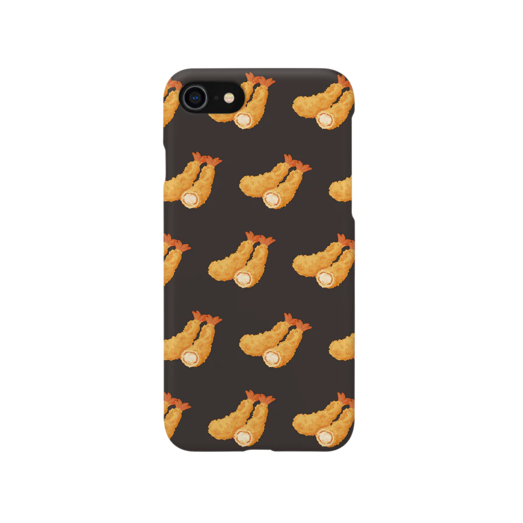 リズのエビフライ[黒] iPhone Smartphone Case