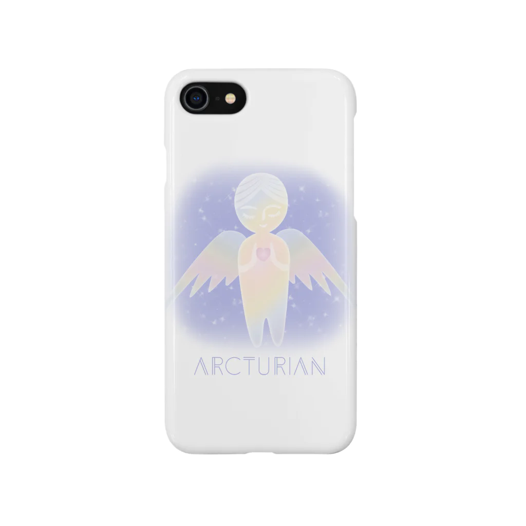 alpacca-creativeのArcturian（アルクトゥルス星人） iPhone Smartphone Case