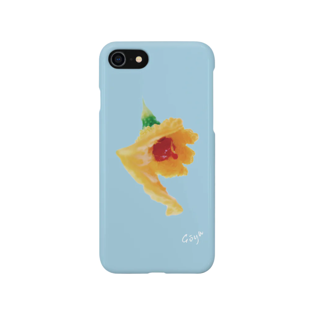 キツネとタヌキのゴーヤ(blue) Smartphone Case