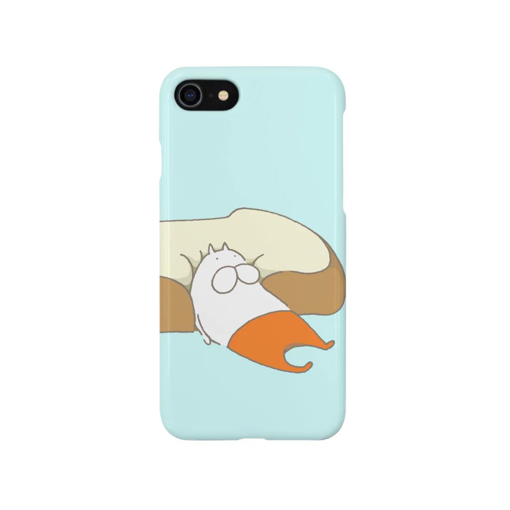 くらきち ONLINE SHOPのねこタイツとパン iPhone Smartphone Case