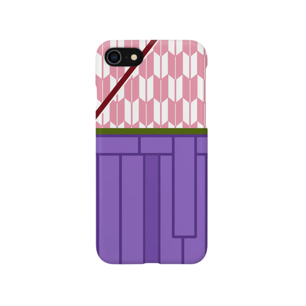 フェティシズムのハイカラさん(桃矢絣) Smartphone Case