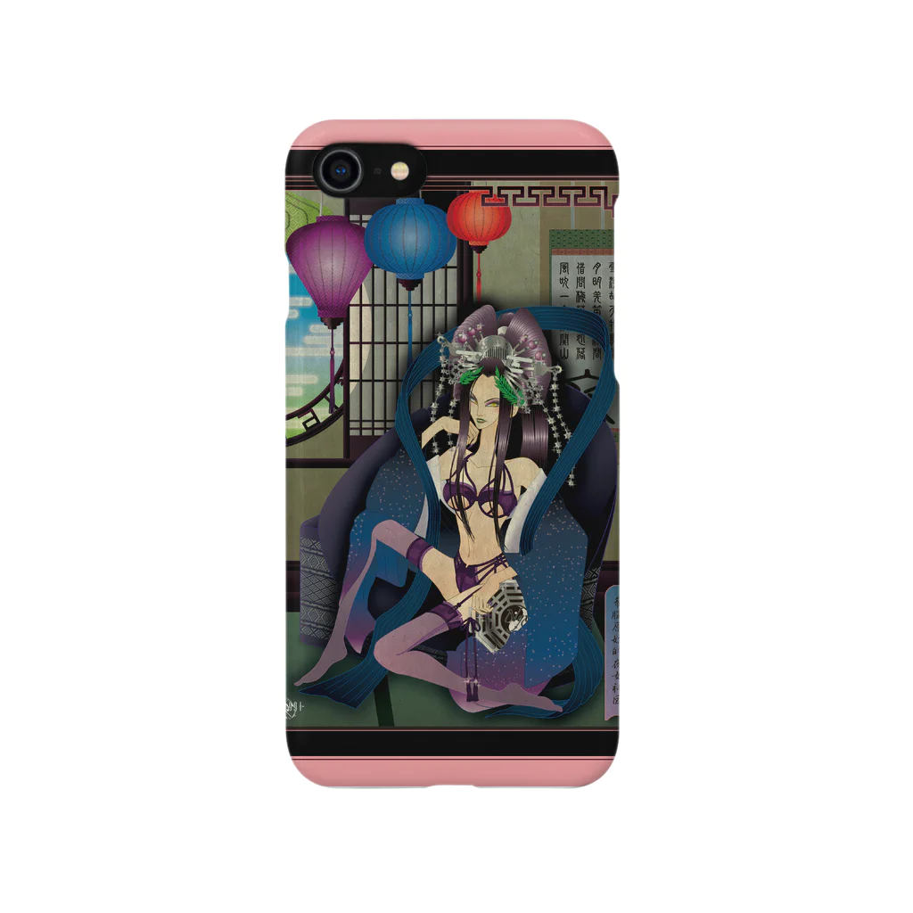 Melangeの希臘原始的夜女神図 Smartphone Case