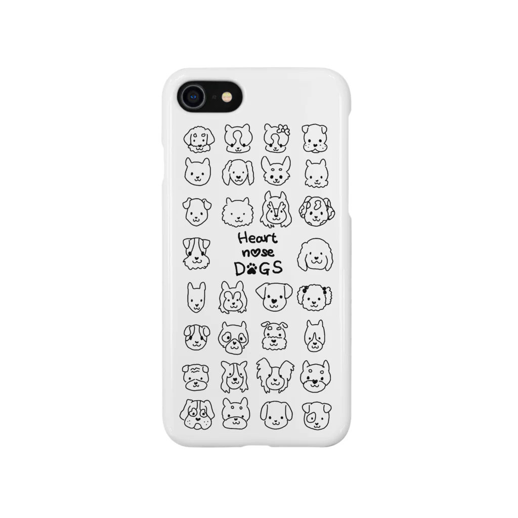 Heart nose DOGSのiPhone SE 第二世代 ケース Smartphone Case