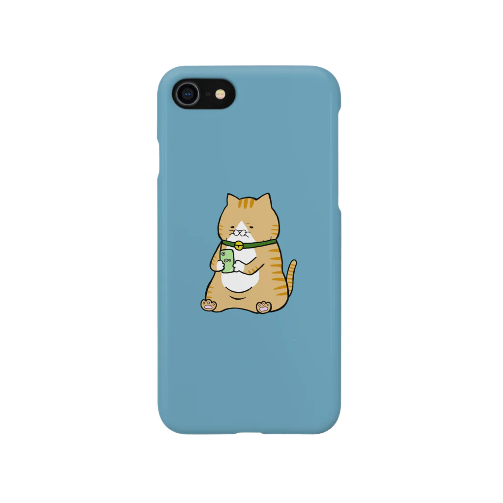 neito-freeの携帯依存症　トラ猫 Smartphone Case