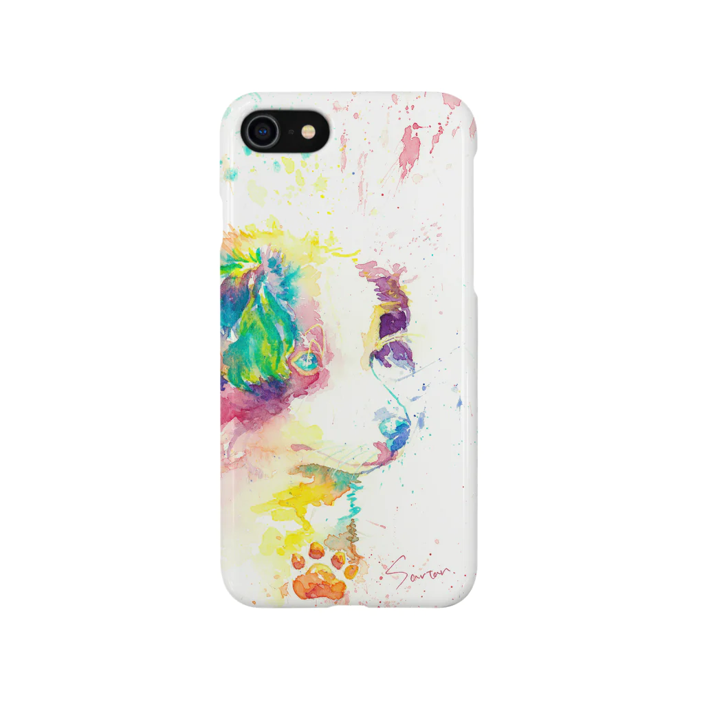 sartan_arcのイヌ_dog.2_watercolor_smartphone Smartphone Case