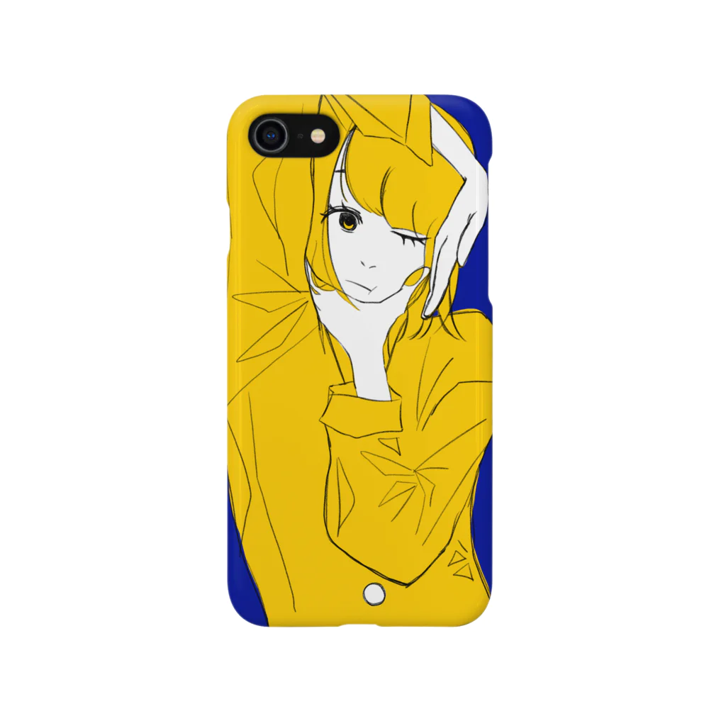 白まりものポージング子 Smartphone Case