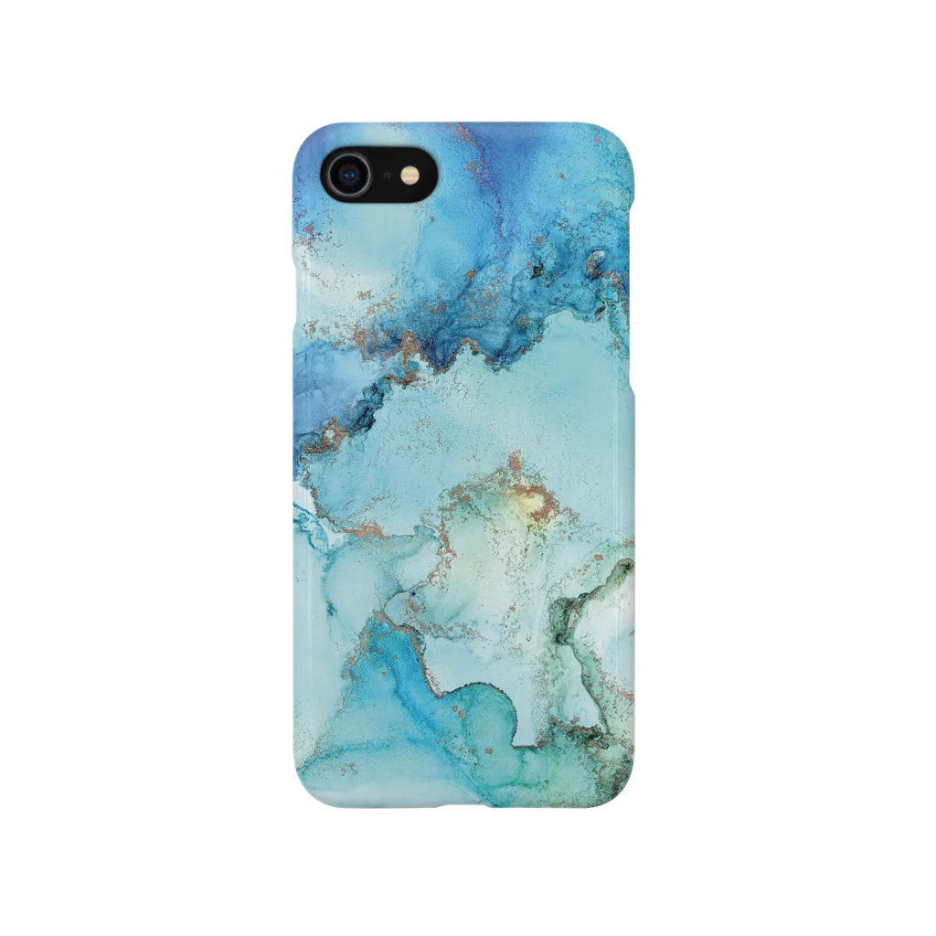 Lizamueのart://light blue Smartphone Case