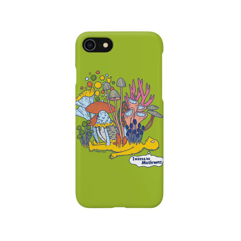 cementmilk WEBショップのI wana be mashurooms Smartphone Case