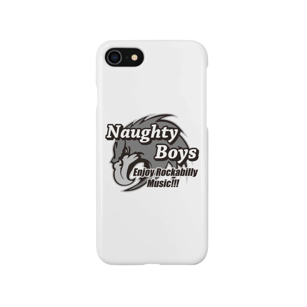 Naughty Boys official storeのNaughty Boys モノクロキャラ Smartphone Case