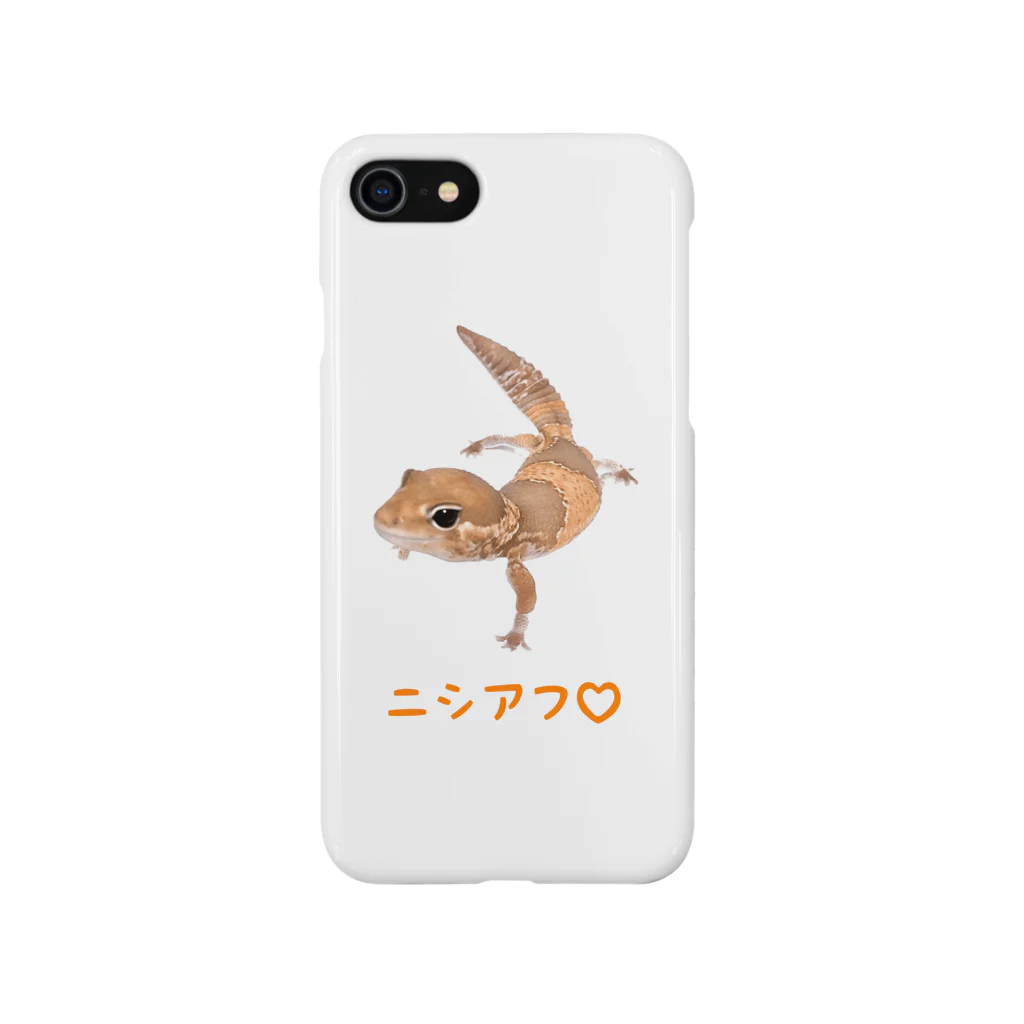 エースのレプタイルグッズのニシアフリカトカゲモドキのグッズ Smartphone Case