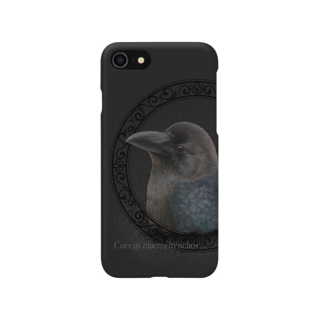 野鳥生活のハシブトガラス幼鳥（★寄付） Smartphone Case