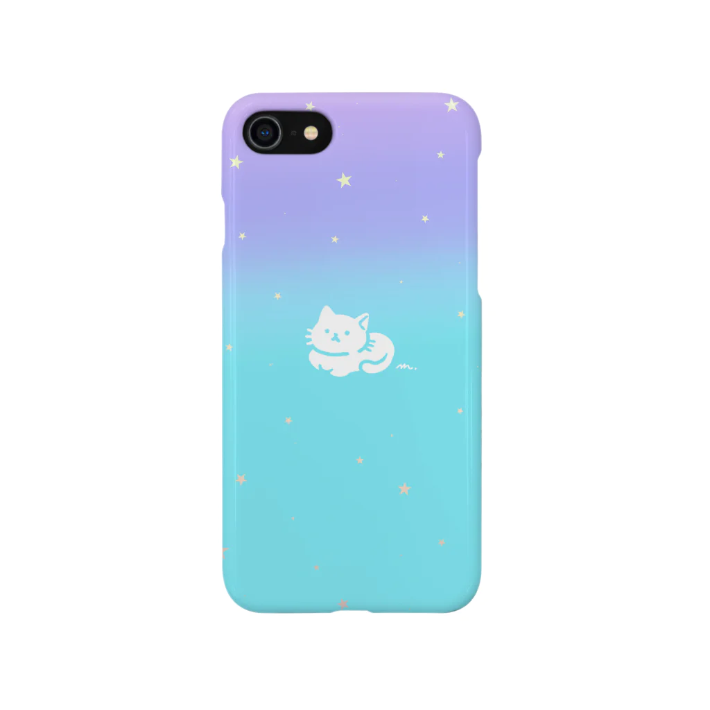 AmuAmu shopのねこ座（水色からうす紫） Smartphone Case