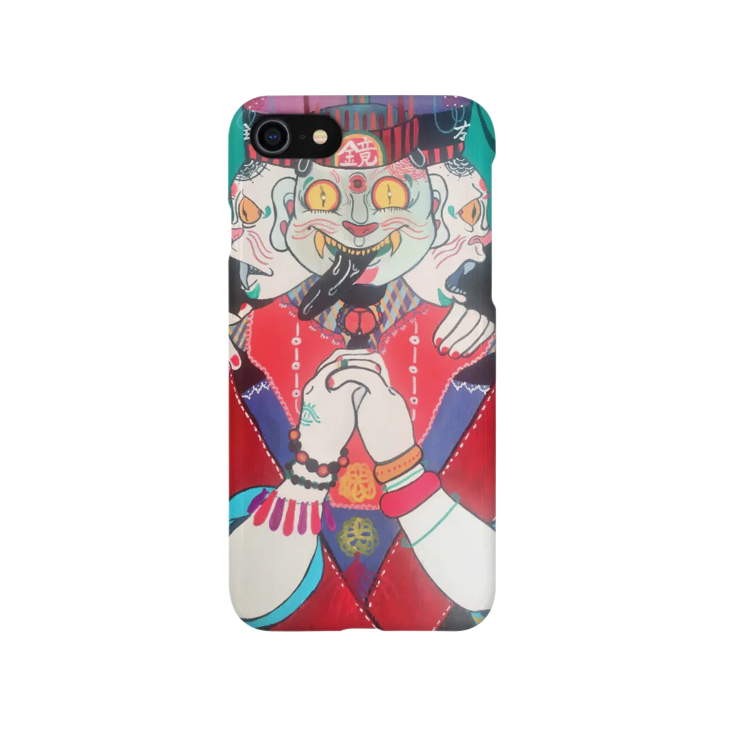 yonshirouの三面鏡iPhone Smartphone Case