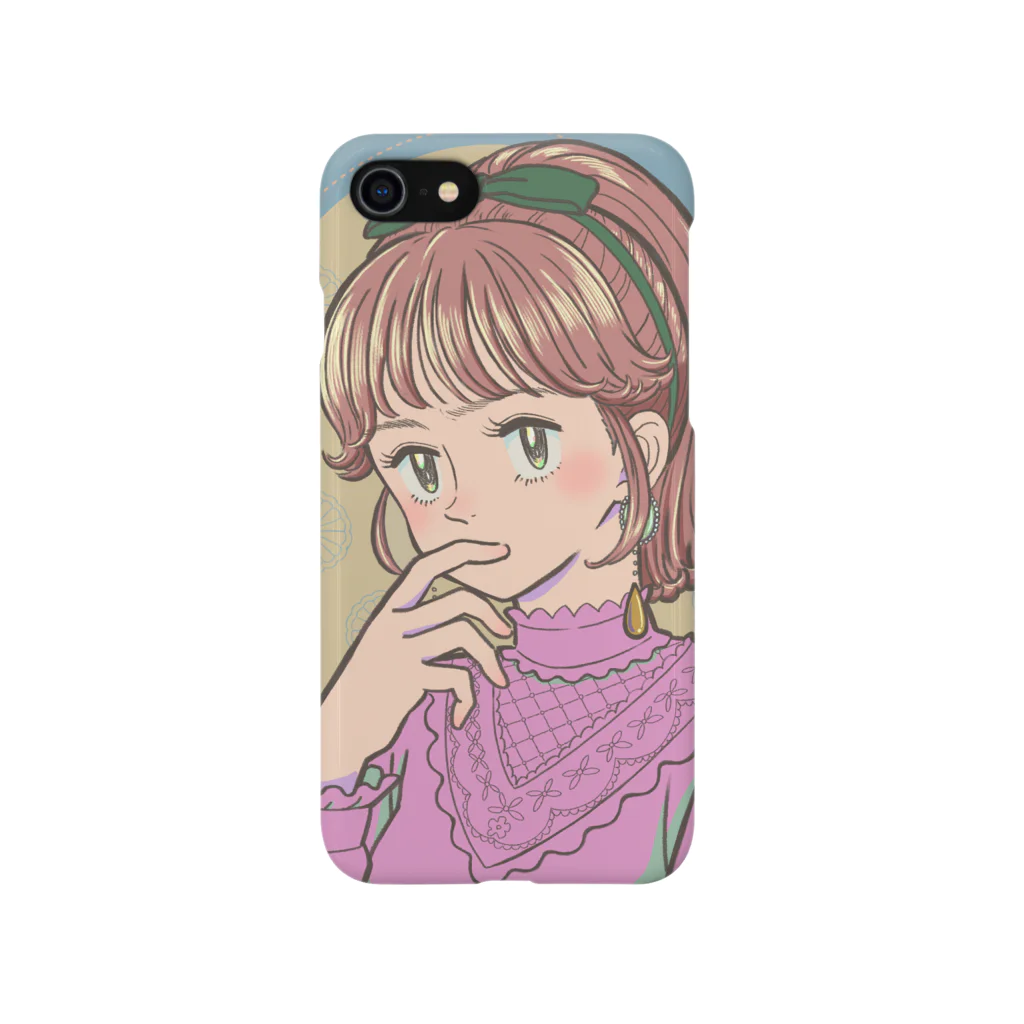 miyuの悩む女の子 Smartphone Case