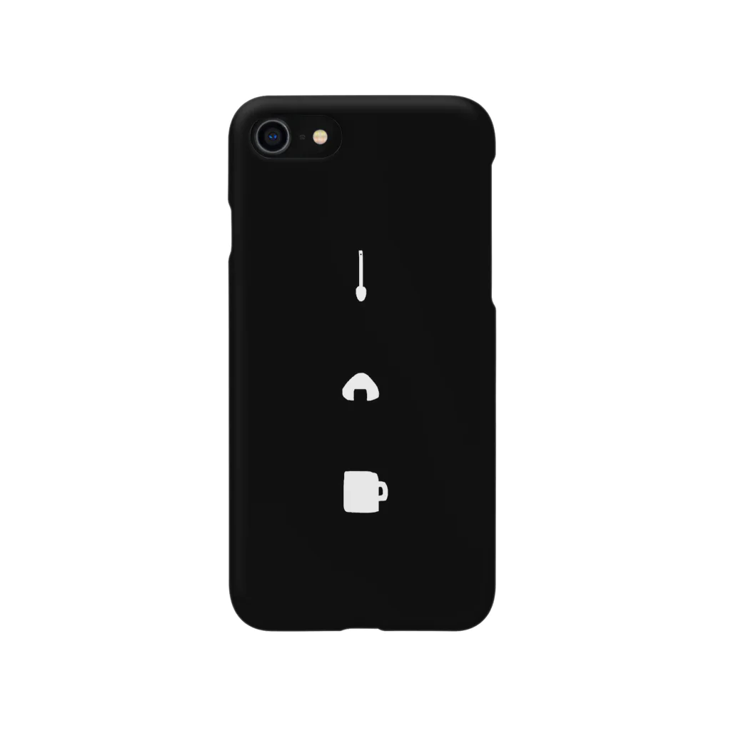 原シバ。の白と黒と食 iPhone Smartphone Case