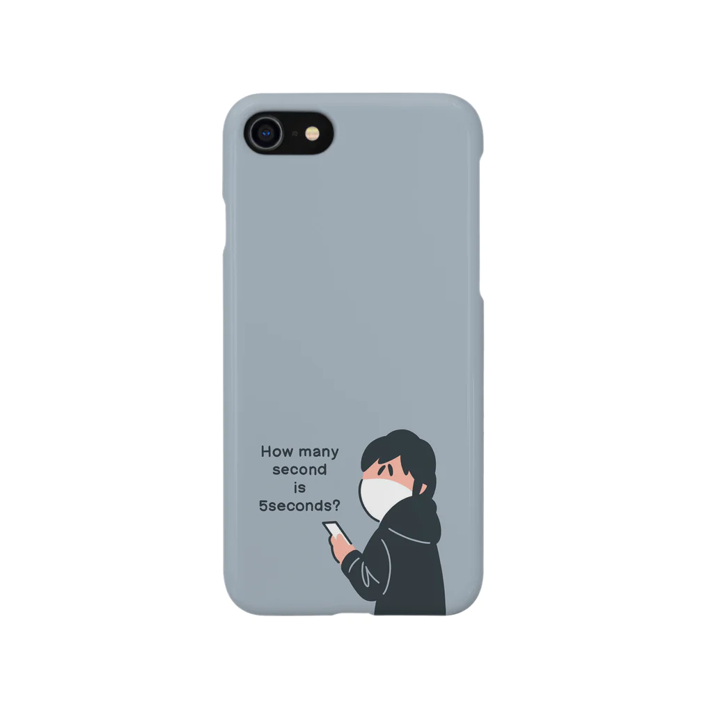 Tokiの独特なセンスの雑貨店のTokiの名言スマホケース(ブルー) Smartphone Case