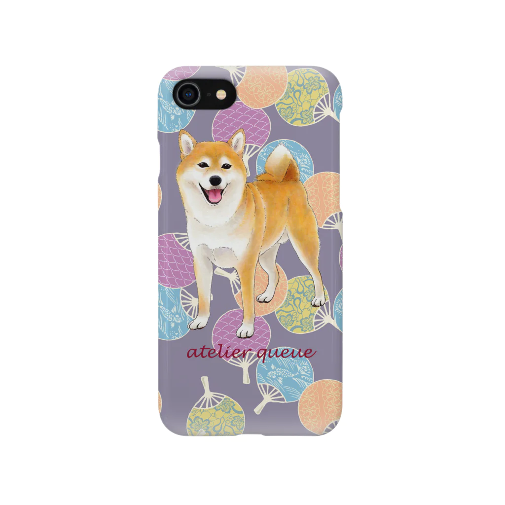 Atelier-Queueの柴犬（うちわ） Smartphone Case