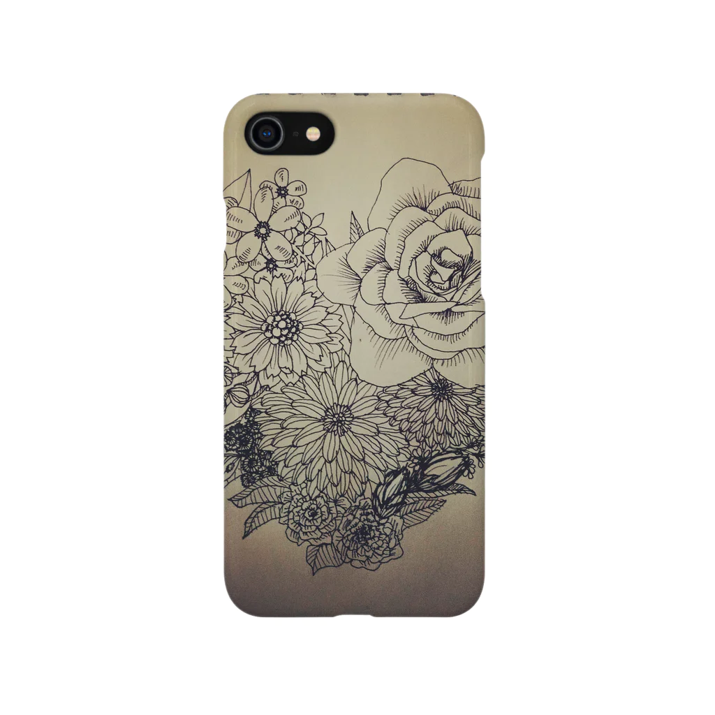 Sa-coのVINTAGE flowers スマホケース