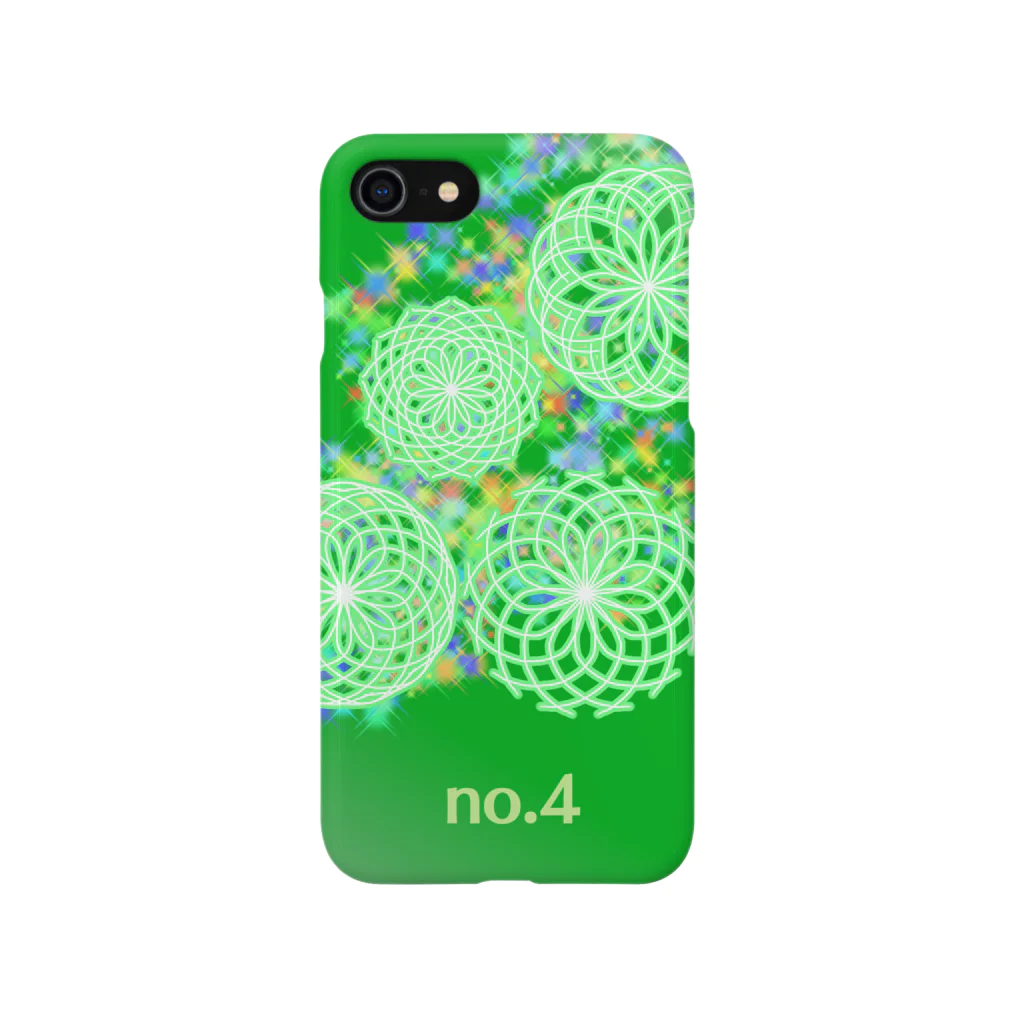 86ka factoryのNo.4　green Smartphone Case