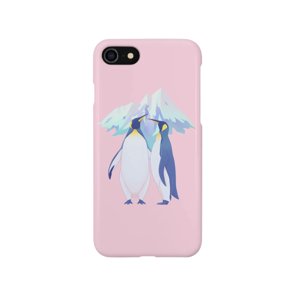 上中さとるの王様ペンギン（雪山） Smartphone Case