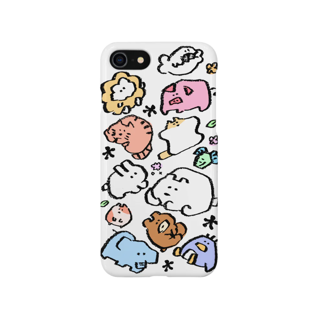 もくもくちゃんのもくもくちゃんとなかまたちカラー Smartphone Case