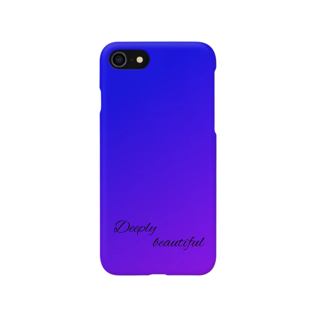 Deeply beautifulのiPhoneケース　青と紫のグラデーション Smartphone Case