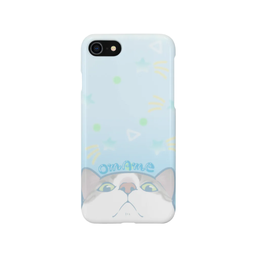 そらまめ@猫LINEｽﾀﾝﾌﾟ/着せかえのブルーソーダ☆おまめ Smartphone Case