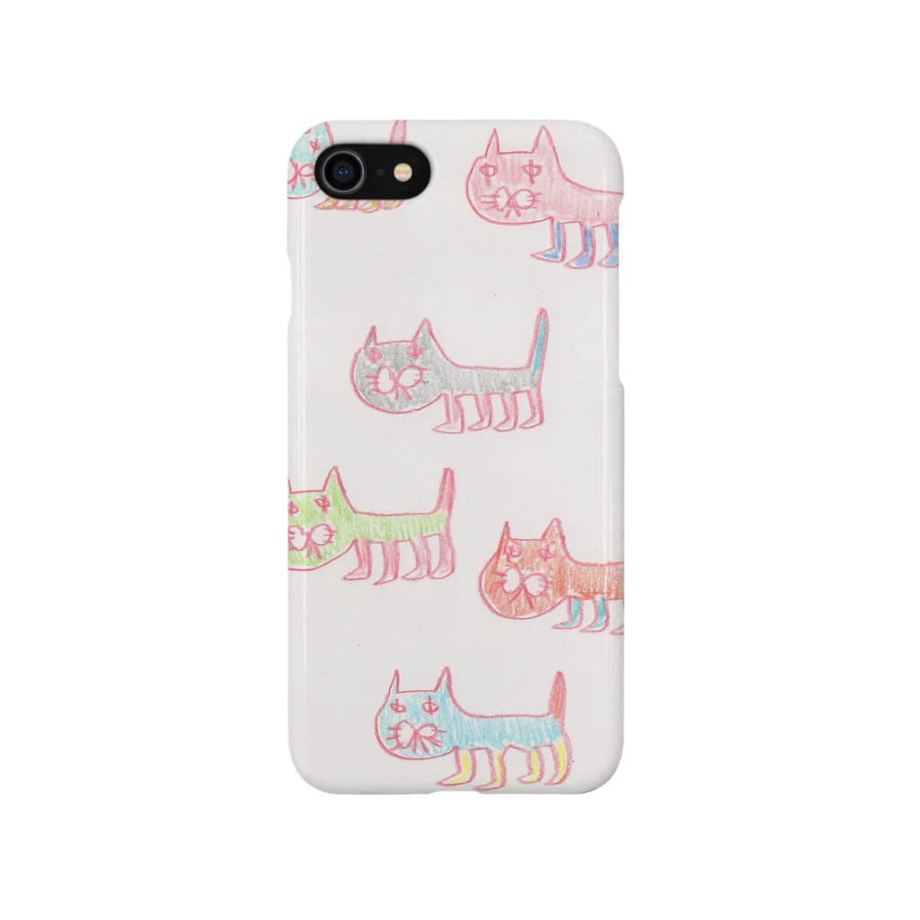 こぐまデザインのこぐまデザイン　ねこちゃんケース Smartphone Case