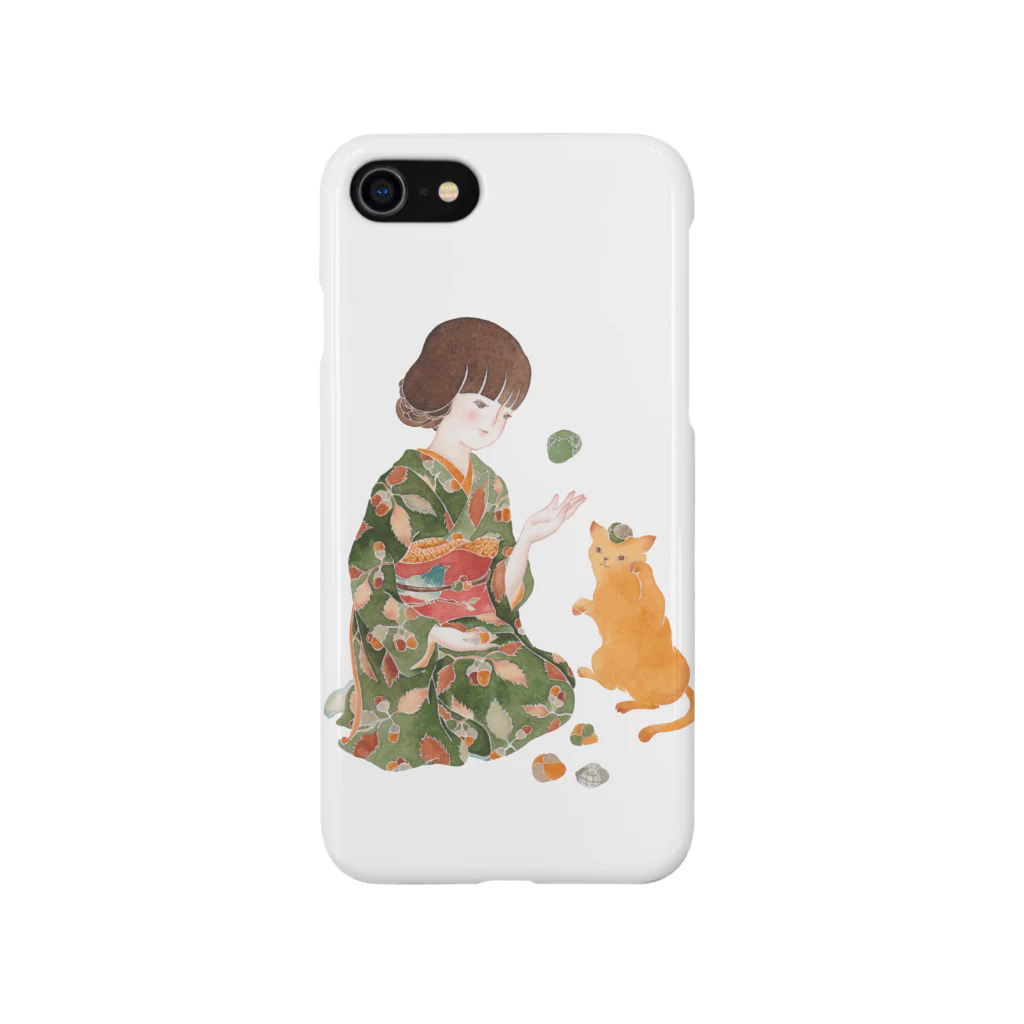 パノラマ圖案堂　寺坂安里のお手玉猫 Smartphone Case