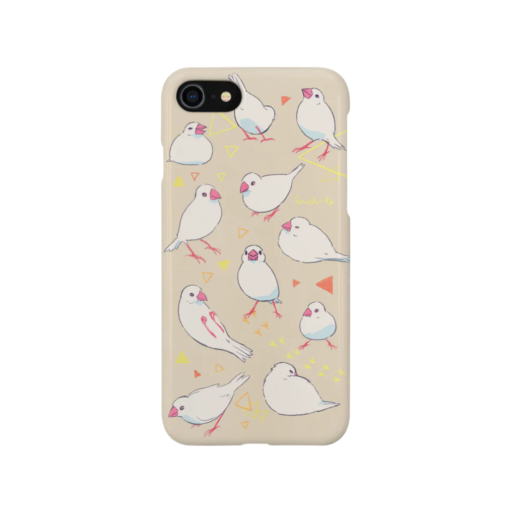 茶原の文鳥！（ベージュ） Smartphone Case