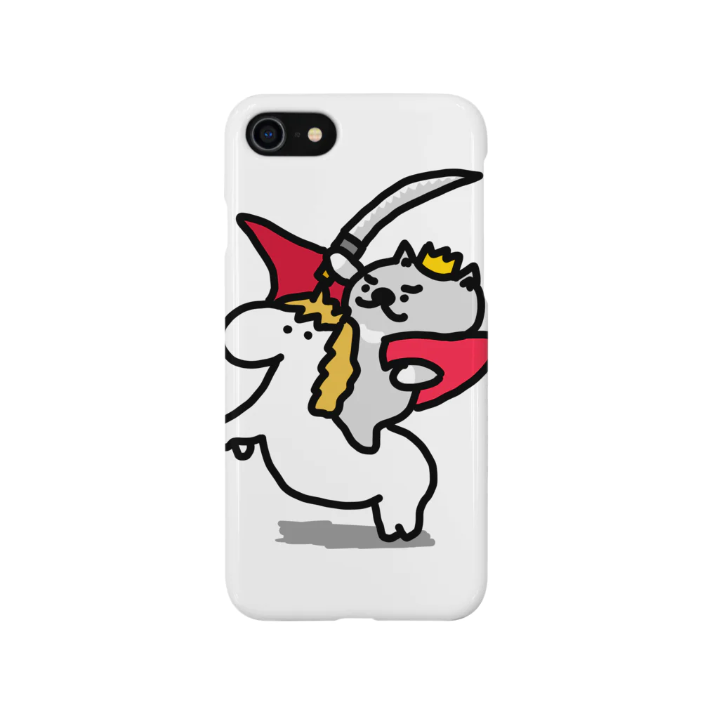 暗黒電波美術家ボブ山　SUZURI店のにゃぽれおんぼにゃぱると iPhone Smartphone Case
