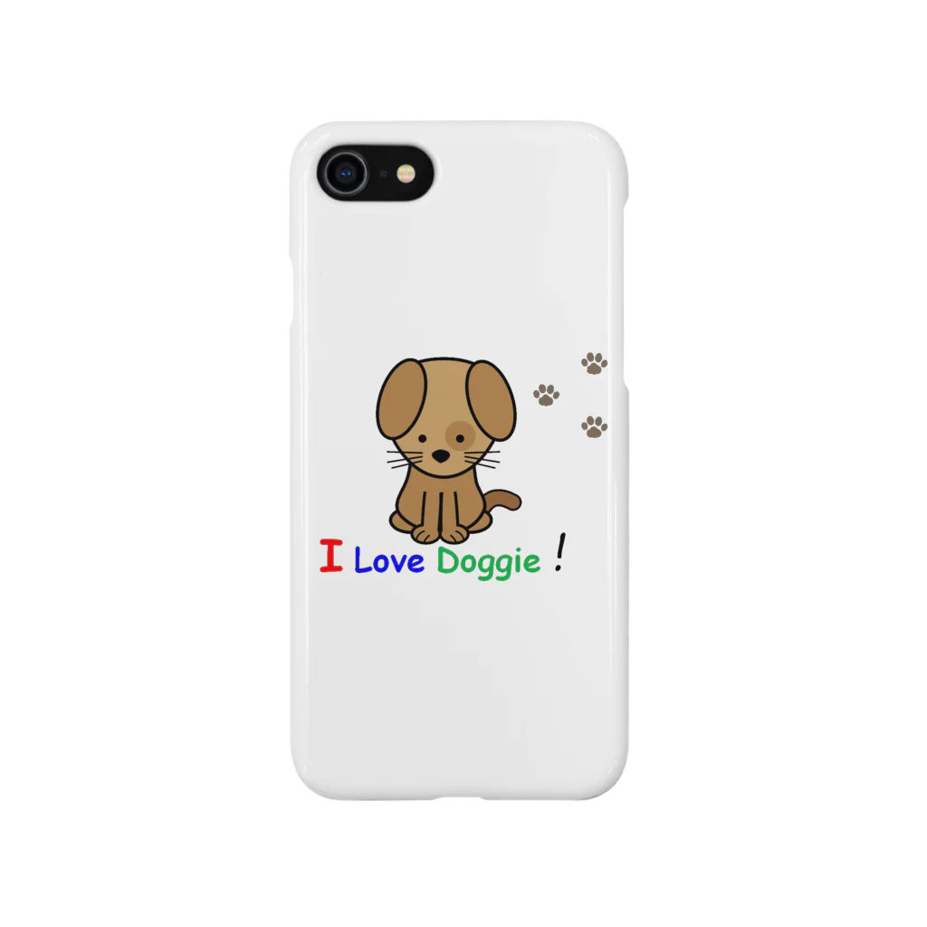 tomdogcatのI live Doggieシリーズ スマホケース