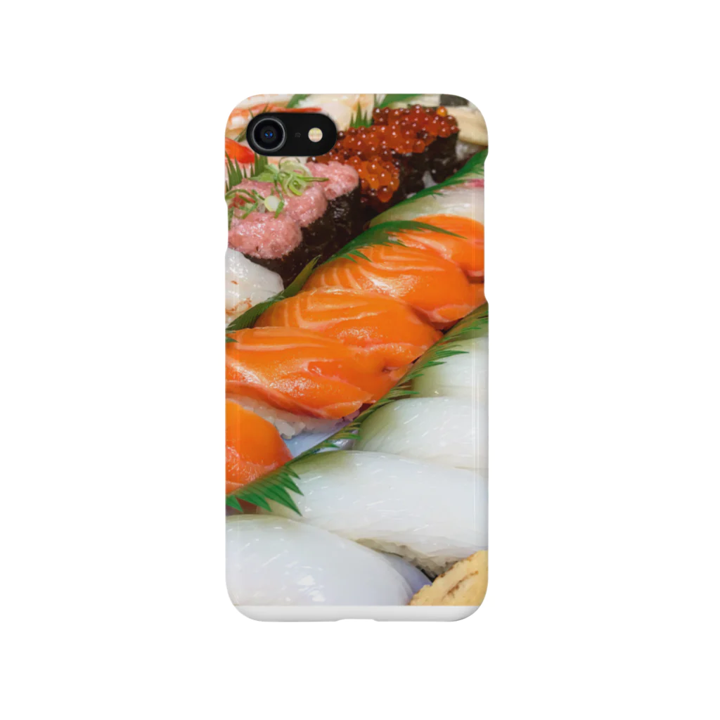 ねこらぶらぶこ♡のI❤️SUSHI スマホケース