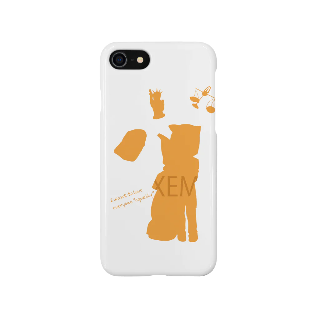 クリプトカレンシーガールズのネムちゃん シルエット Smartphone Case