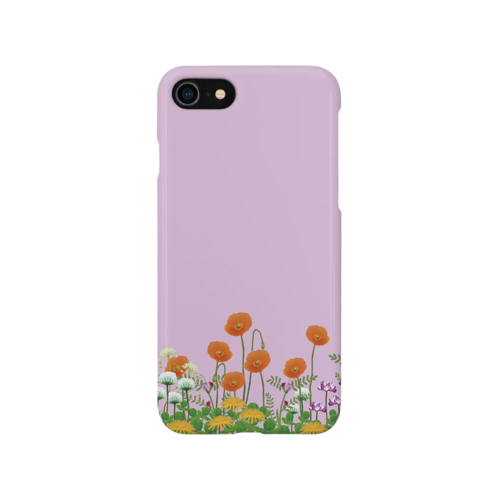 Drecome_Designの野の花 春2 スマホケース