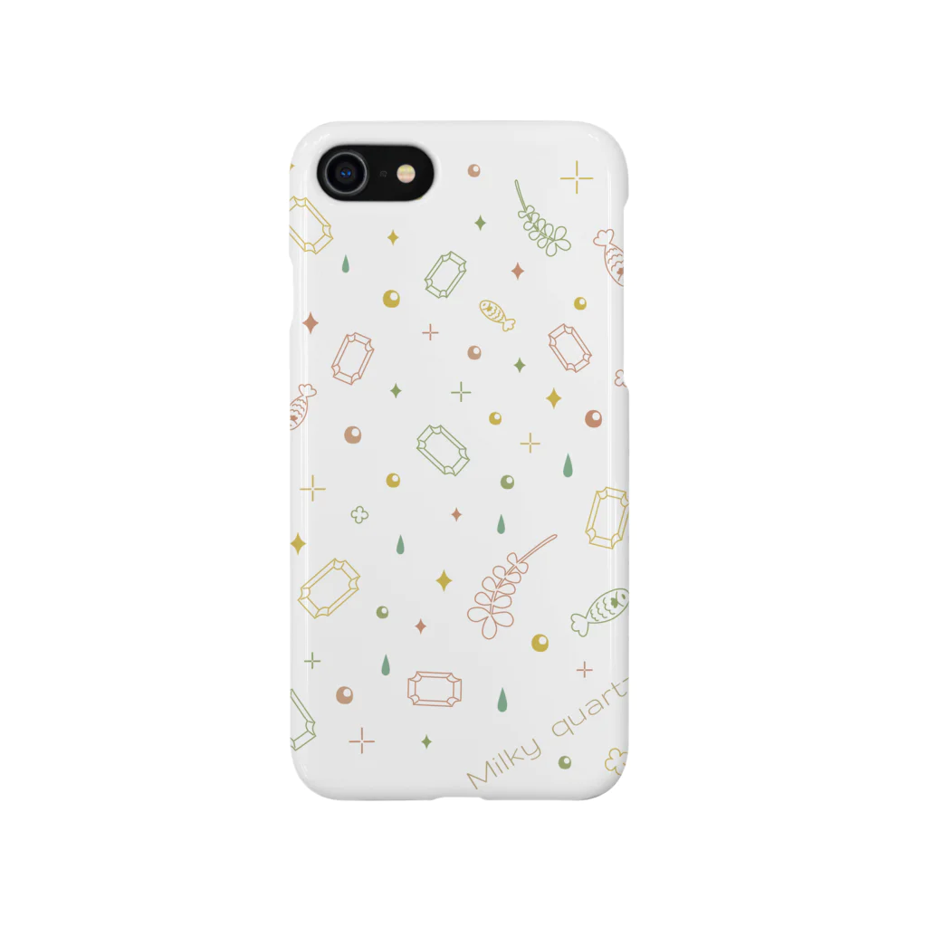 Drecome_DesignのMilky quartz スマホケース