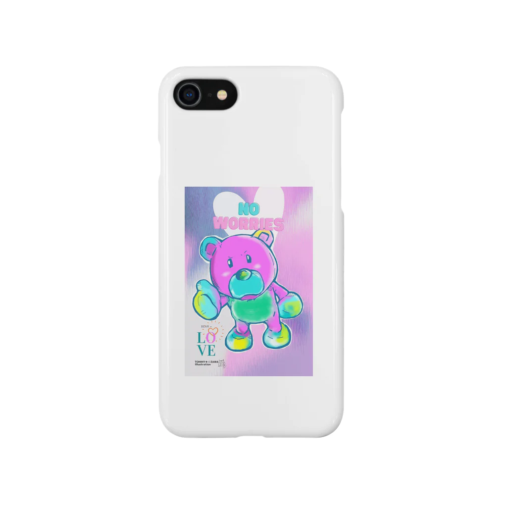 TOMMY★☆ZAWA　ILLUSTRATIONのだいじょうぶ。くま。カラー。 Smartphone Case