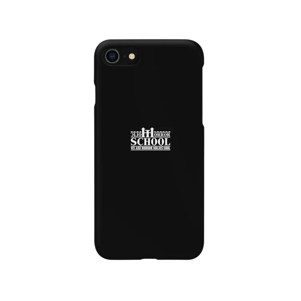 Horror_Holic_School_Official_ShopのHORROR HOLIC SCHOOL LOGO WHITE Smartphone Case